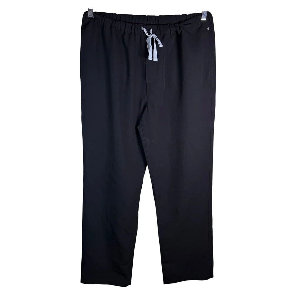 Figs Pisco Basic Scrub Pants Mens Large Black Technical Collection Healthcare